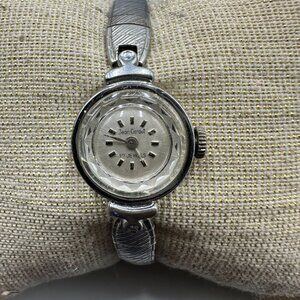 Vintage Jean Cardot Watch Women Manual Wind Dainty Round Dial 6 Inch